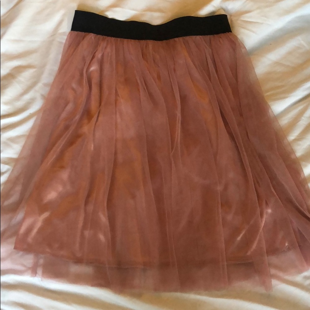 Pink tulle skirt